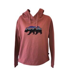 Patagonia Hoodie Women's M Fitz Roy Bear Uprisal Hoody Sweatshirt Bear RN51884